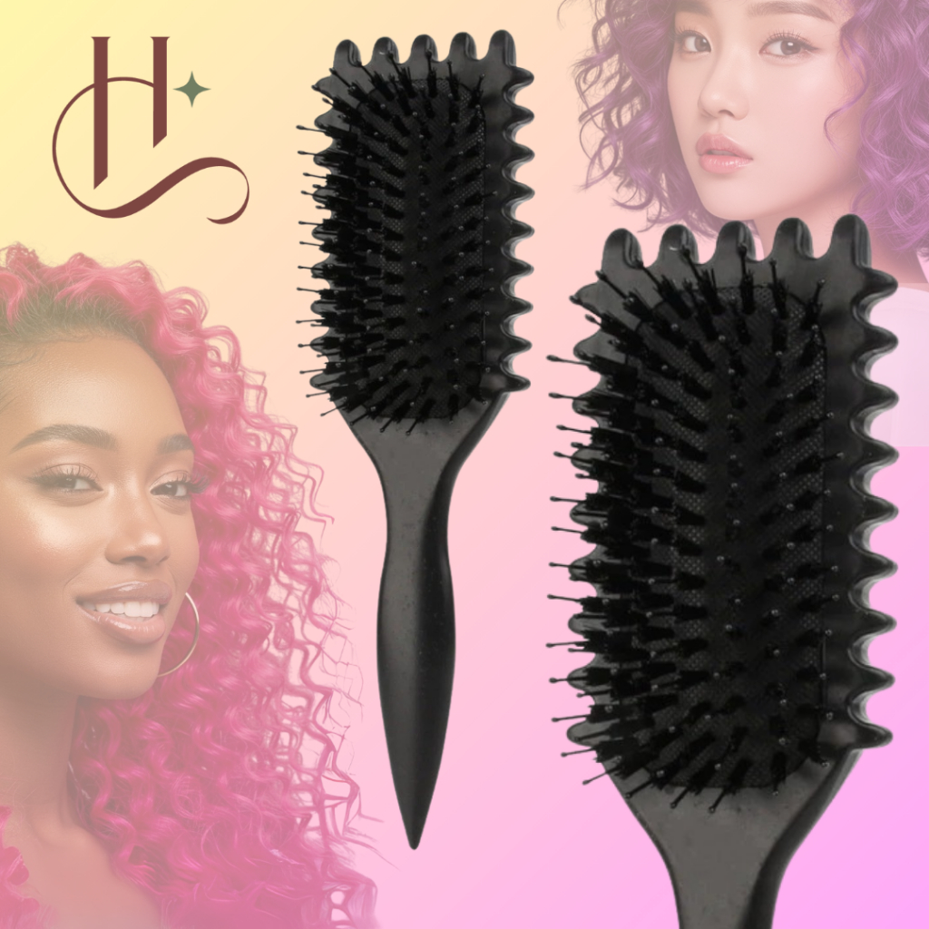 Escova de cabelo definidora de cachos e ondas, cacheados, ondulados ...