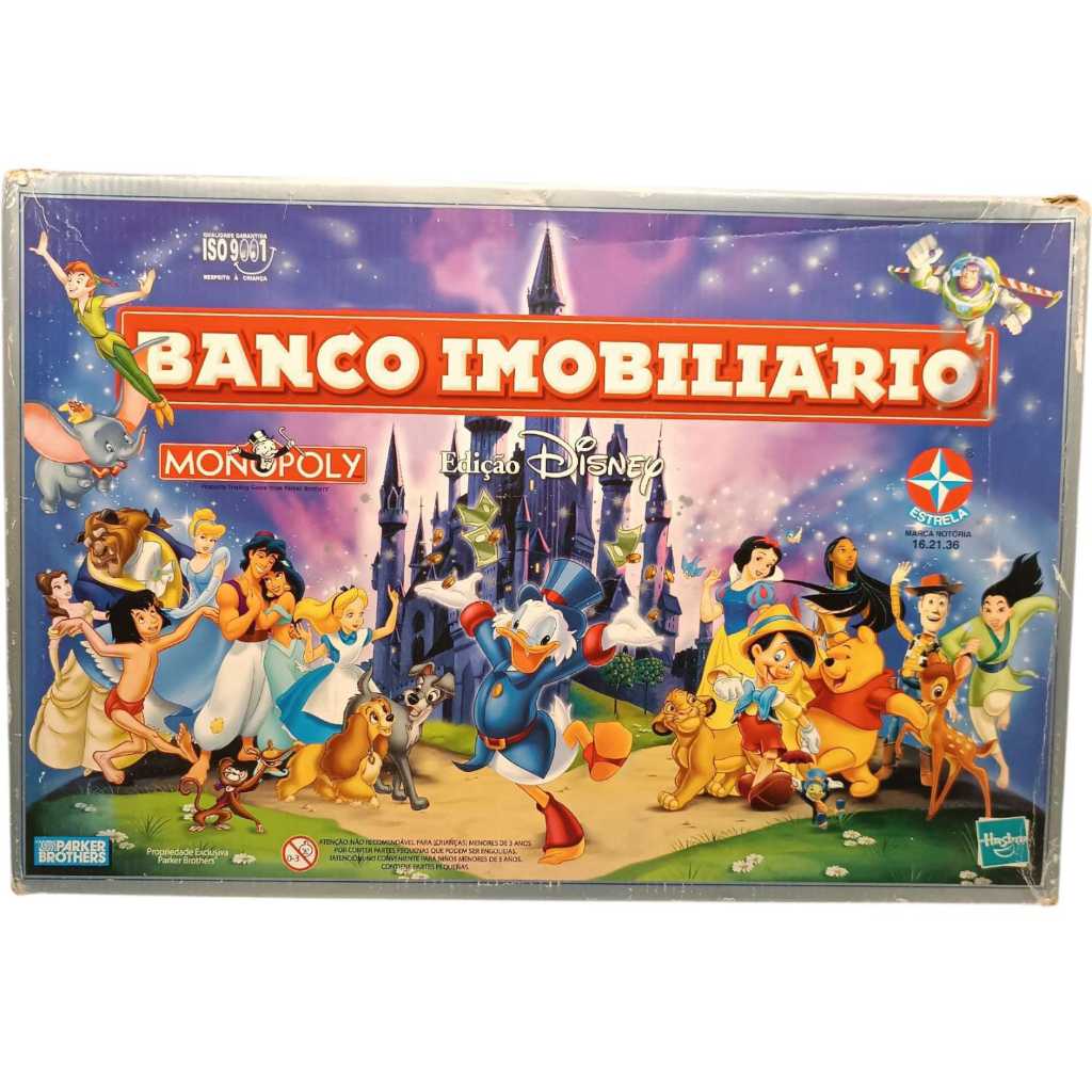 Jogo Banco Imobiliário Monopoly Edição Disney Completo (Usado) | Shopee ...