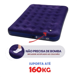 Colchão Inflável Casal com inflador Acoplado Multiuso - Mor em Oferta na Shopee