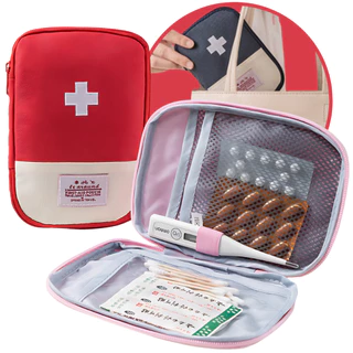 Bolsa Kit Primeiros Socorros Portatil Compacto Necessaire Estojo Porta Remedios Viagens Emergências em Oferta na Shopee