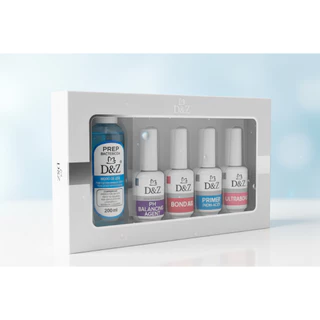Kit 5 Preparadores D&Z | Prep + Primer + PH + Bond Aid + Ultrabond – Linha Completa Unhas Gel