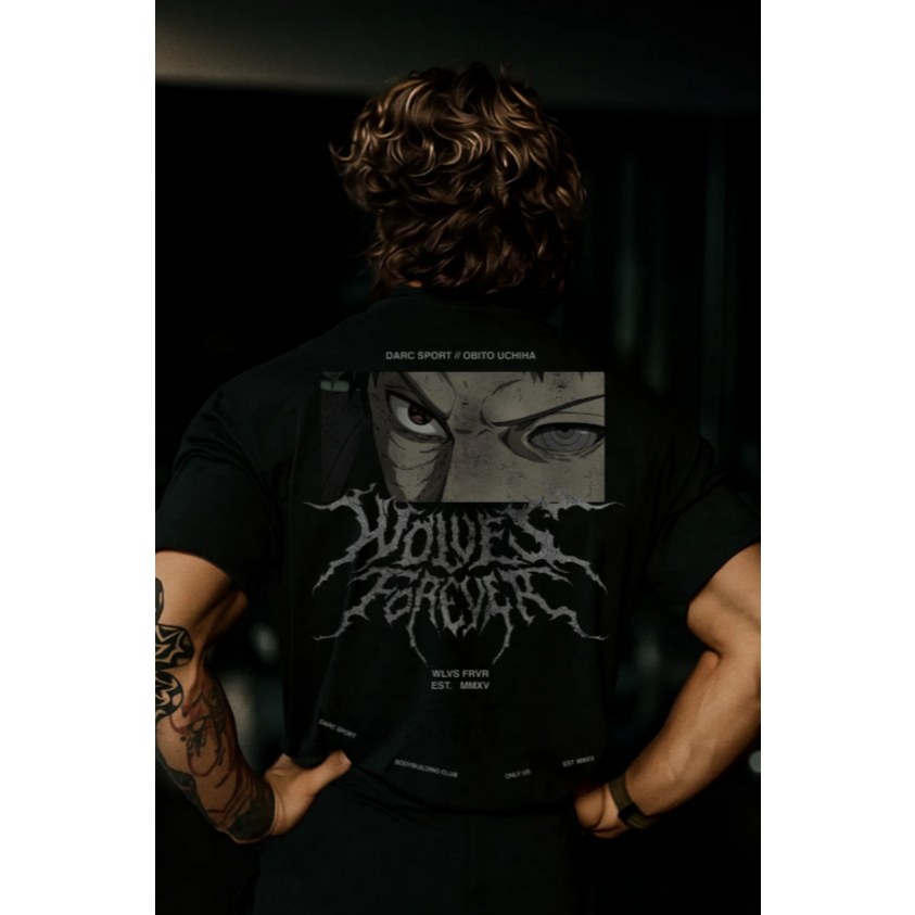 Camiseta Oversized Wolves Forever Edição Obito Uchiha | Shopee Brasil