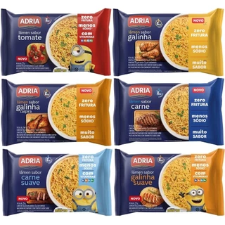 Kit Macarrão Instantâneo Lámen Adria Zero Fritura Menos Sódio
