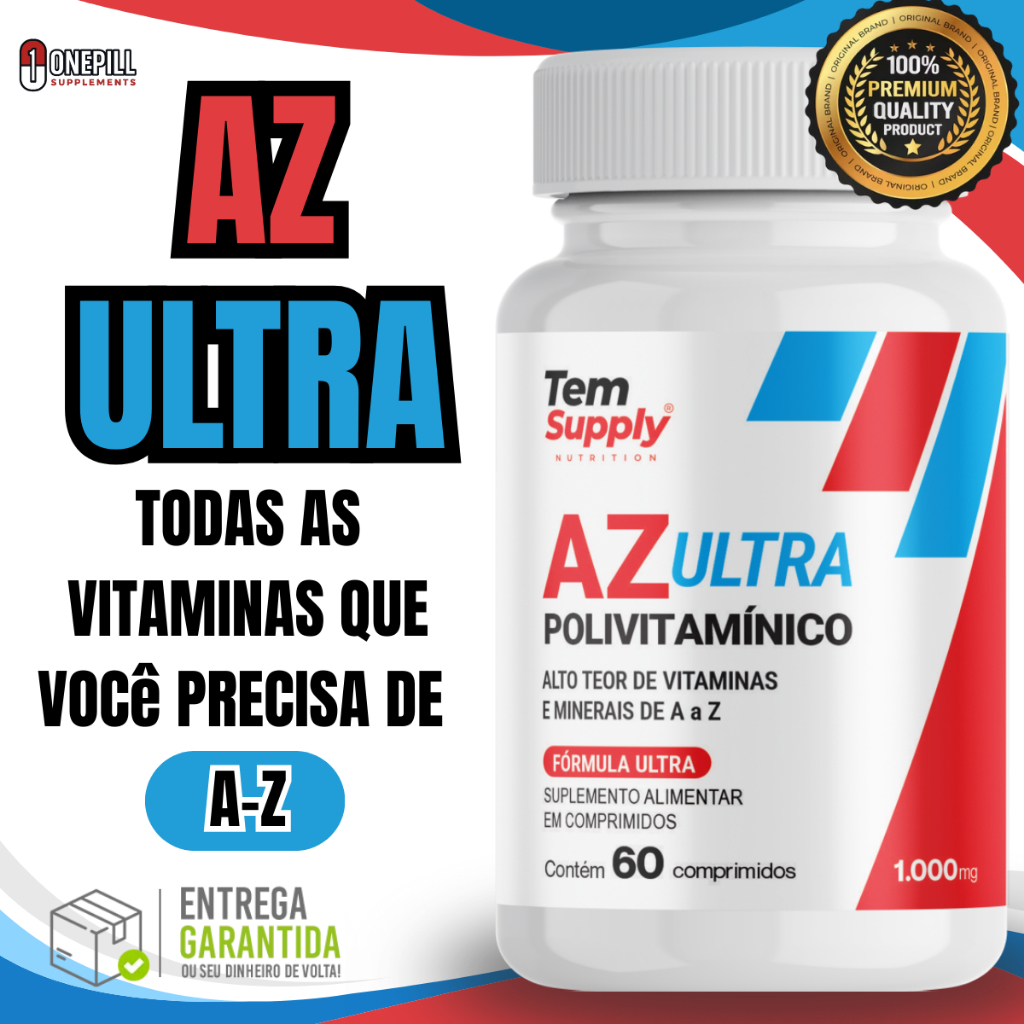 AZ Ultra Polivitamínico Vitaminas de A a Z 100% Original | Shopee