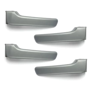 4 Puxador Maçaneta Interna Porta Honda Civic 2001/2006 Ex Lx Prateado Dianteira/traseira