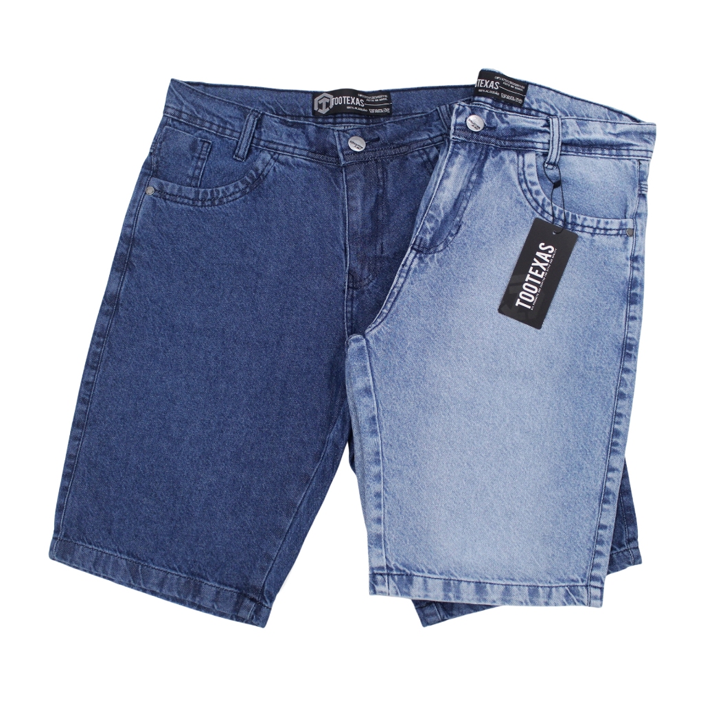 Bermuda Jeans Masculina Casual Corte Moderno