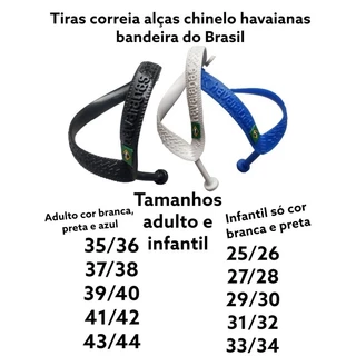 1 par alças para chinelo masculino e feminino tiras com bandeira Brasil e logomarca correia confortável macia resistente
