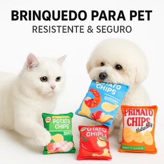 Brinquedo Pet de Pelúcia c/ Som – Mordedor Divertido Estilo Batata p/ Cachorros