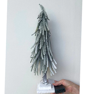 ÁRVORE PINHEIRO DE NATAL VERDE COM ILUMINAÇÃO EM LED CROMUS  - 44CM