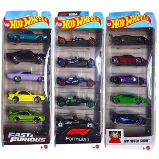 Carro Hot Wheels Premium Formula 1 2024 Mattel 1:64 | Unidades Individuais ou Pack 5 Carros Colecionáveis