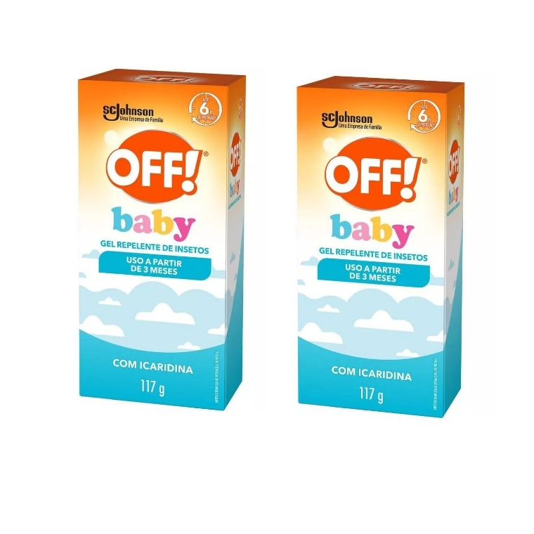 Kit 02 Repelentes de Insetos Off! Gel Baby 117g | Shopee Brasil
