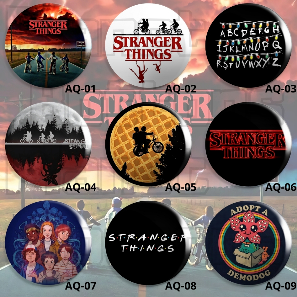 Bottons STRANGER THINGS - Boton / Button / Botum / Broche / Pin - 3,8cm ...