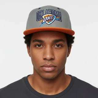 Boné Oklahoma City Aba Reta Estampa Bordado Snapback Tradicional Linha Premium