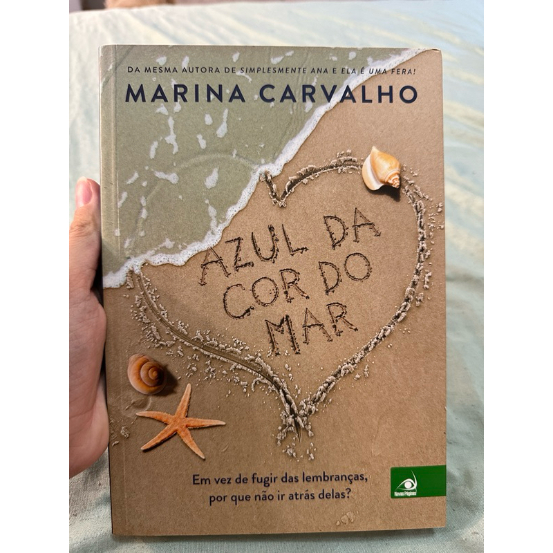 Livro Azul da Cor Do Mar - Marina Carvalho - Nacional | Shopee Brasil