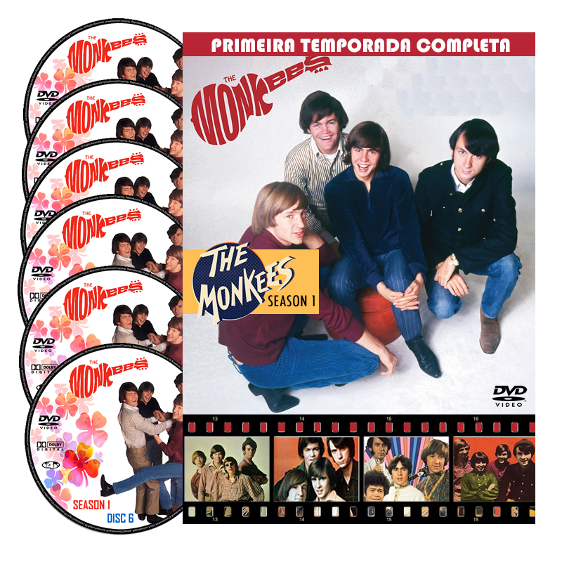 Dvd - Série Os Monkees 1a Temporada Completa Série Clássica