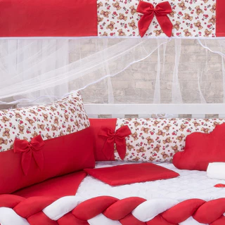 Kit Berço 11 Peças de Menina Imperial Padrão Americano Com Trança em Oferta na Shopee