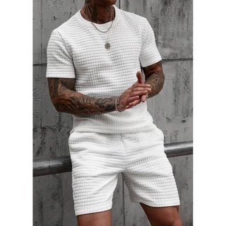 Conjunto De Verao Masculina, Camiseta e Shorts Mtelasse Importado