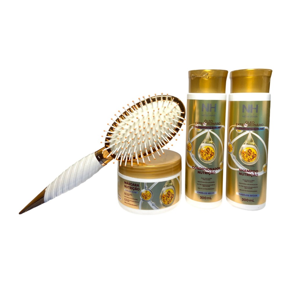 Kit Capilar Completo Nutrição NH New Hair – Shampoo, Condicionador