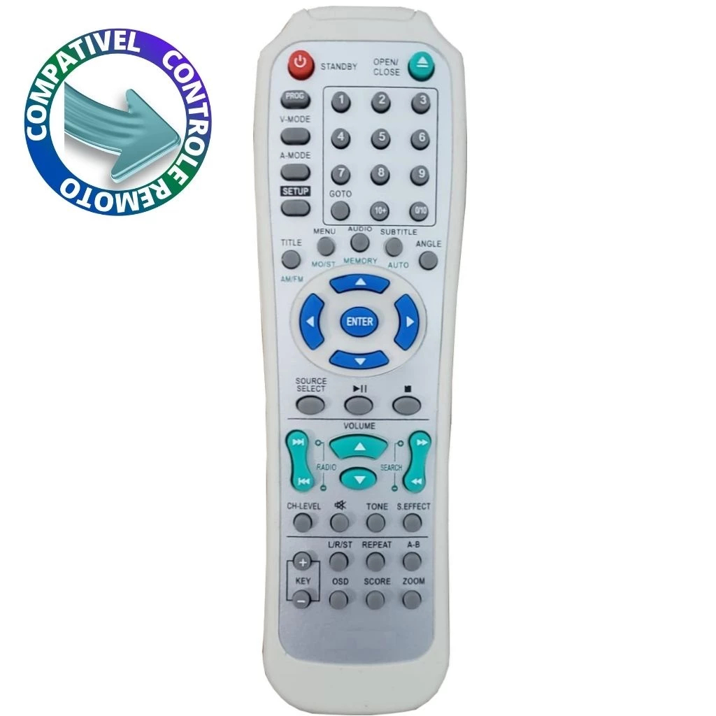 ontrole Remoto Compatível com Dvd Britânia fama3.Home Theater PHT550, FAMA2 7935