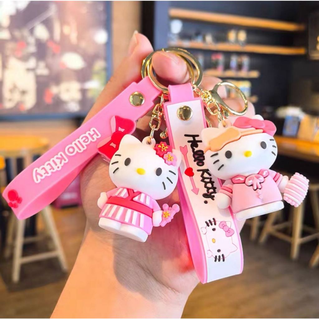 HELLO KITTY ウェイトレスキーホルダー⭐︎ hello kitty em Promoção na Shopee Brasil 2026