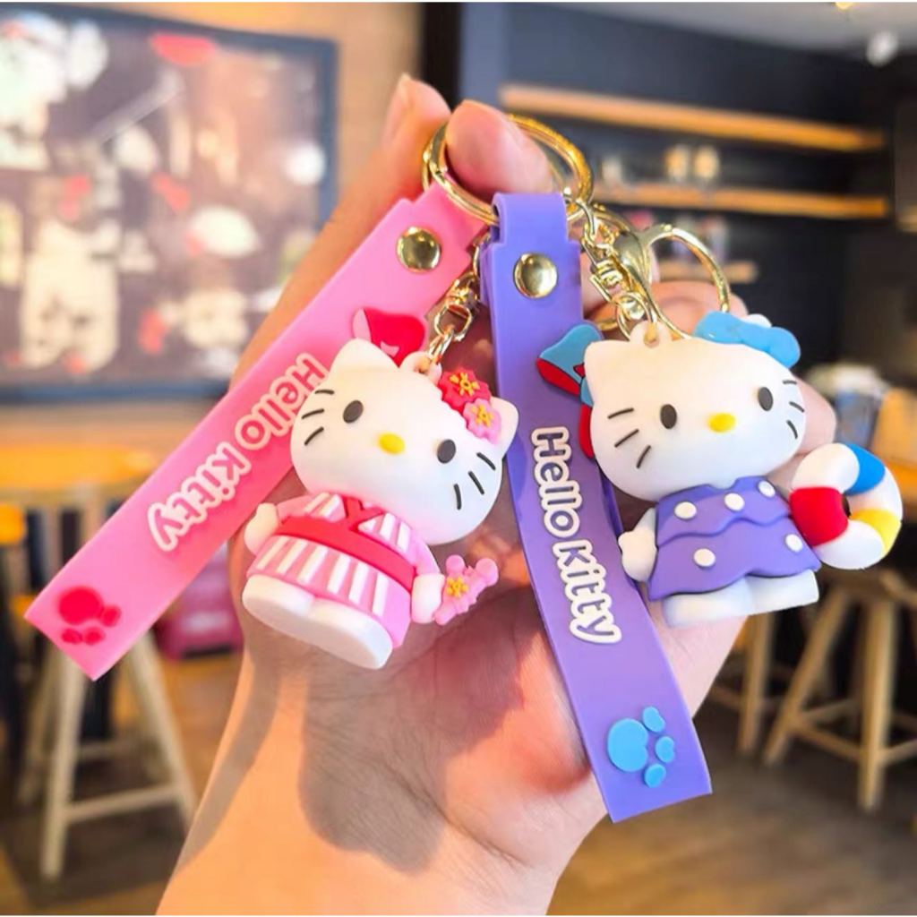 Chaveiro da Hello Kitty com Xícara – Acessório Fofo e Charmoso