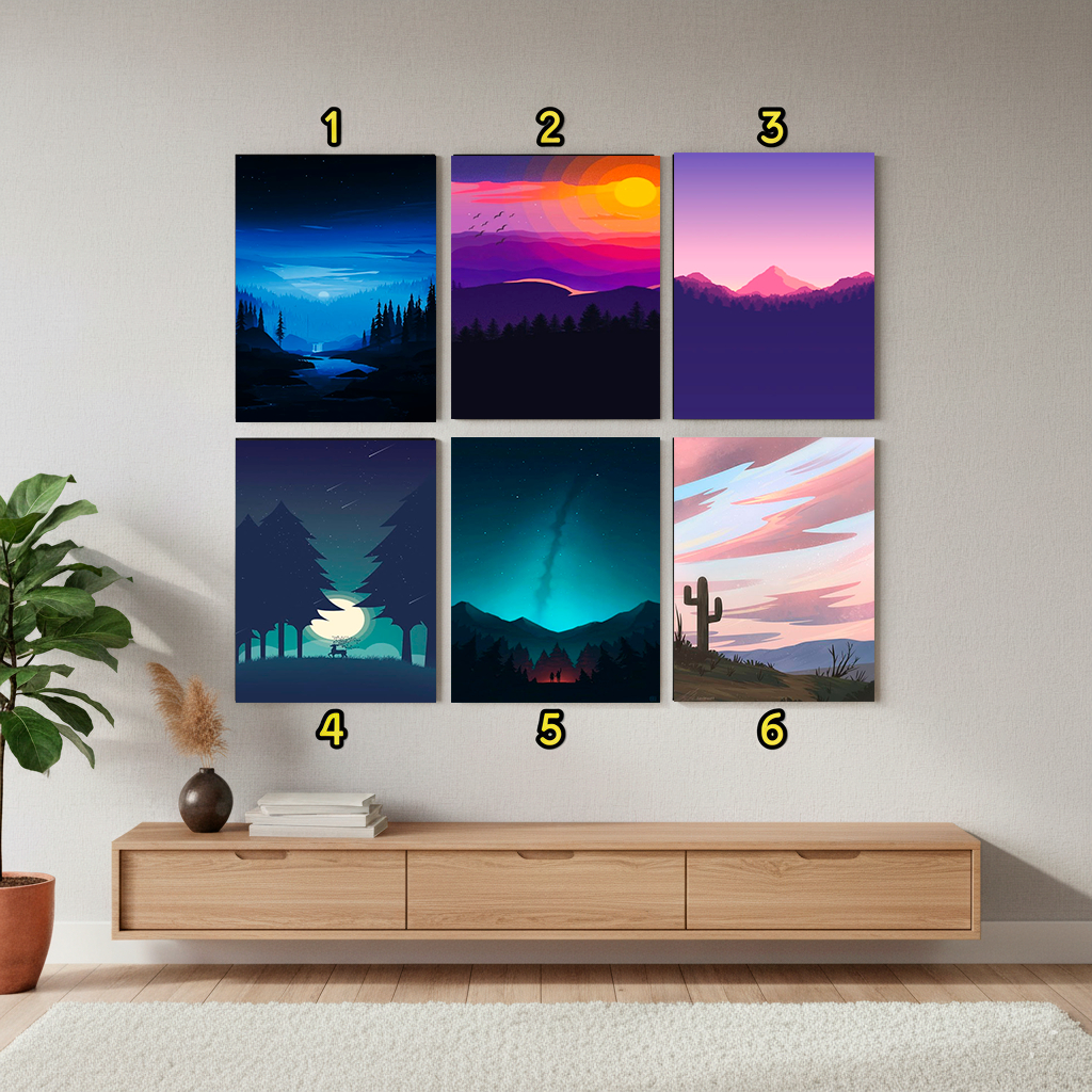 Placas Decorativas Parede Colorido - Toque de Personalidade na Sua Casa