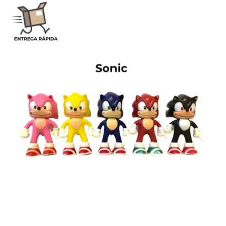 Kit 5 Bonecos Sonic