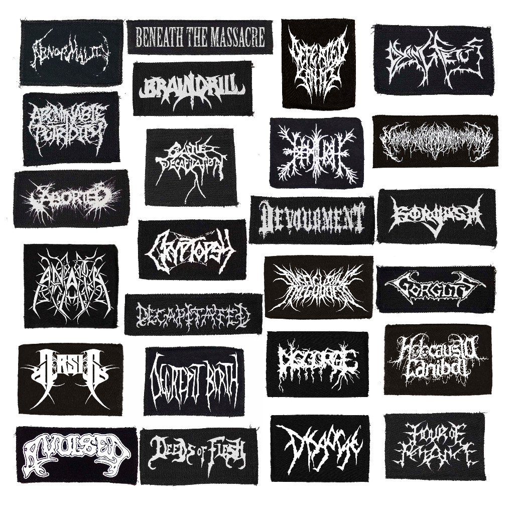Patch Technical, Brutal Death e Slam - Patches logo silk | Shopee Brasil