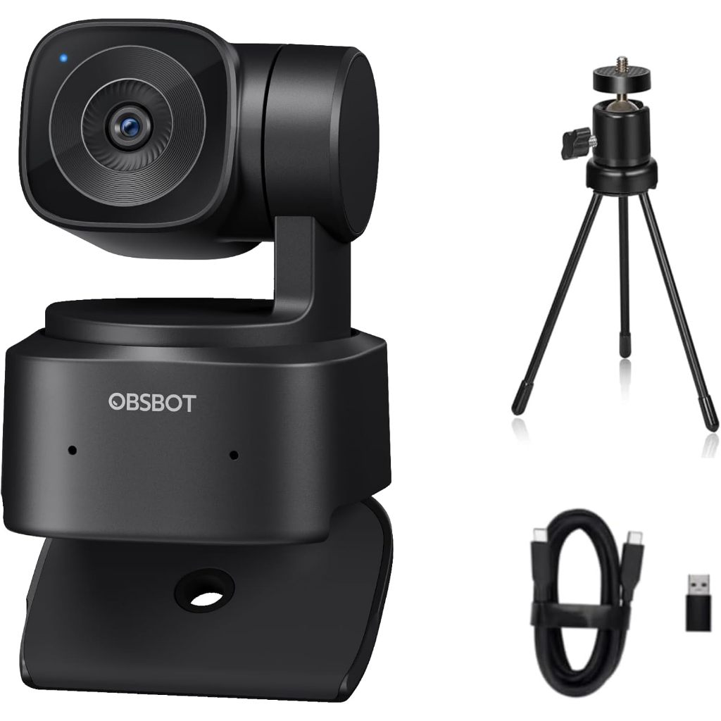 OBSBOT Tiny SE Webcam 1080p 100FPS PTZ AI Zoom 4X Rastreamento