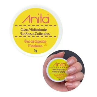 Cera Hidratante Unhas e Cutículas Anita 10g – Óleo de Algodão e Melaleuca Manicure em Oferta na Shopee