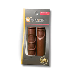 Manopla Para Bicicleta Marca Pro-wester Cor Marrom