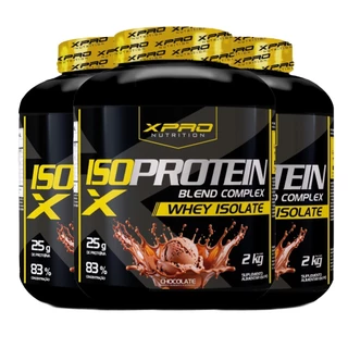 Kit 3x Whey Protein Iso Blend Complex  2Kg - XPro Nutrition em Oferta na Shopee