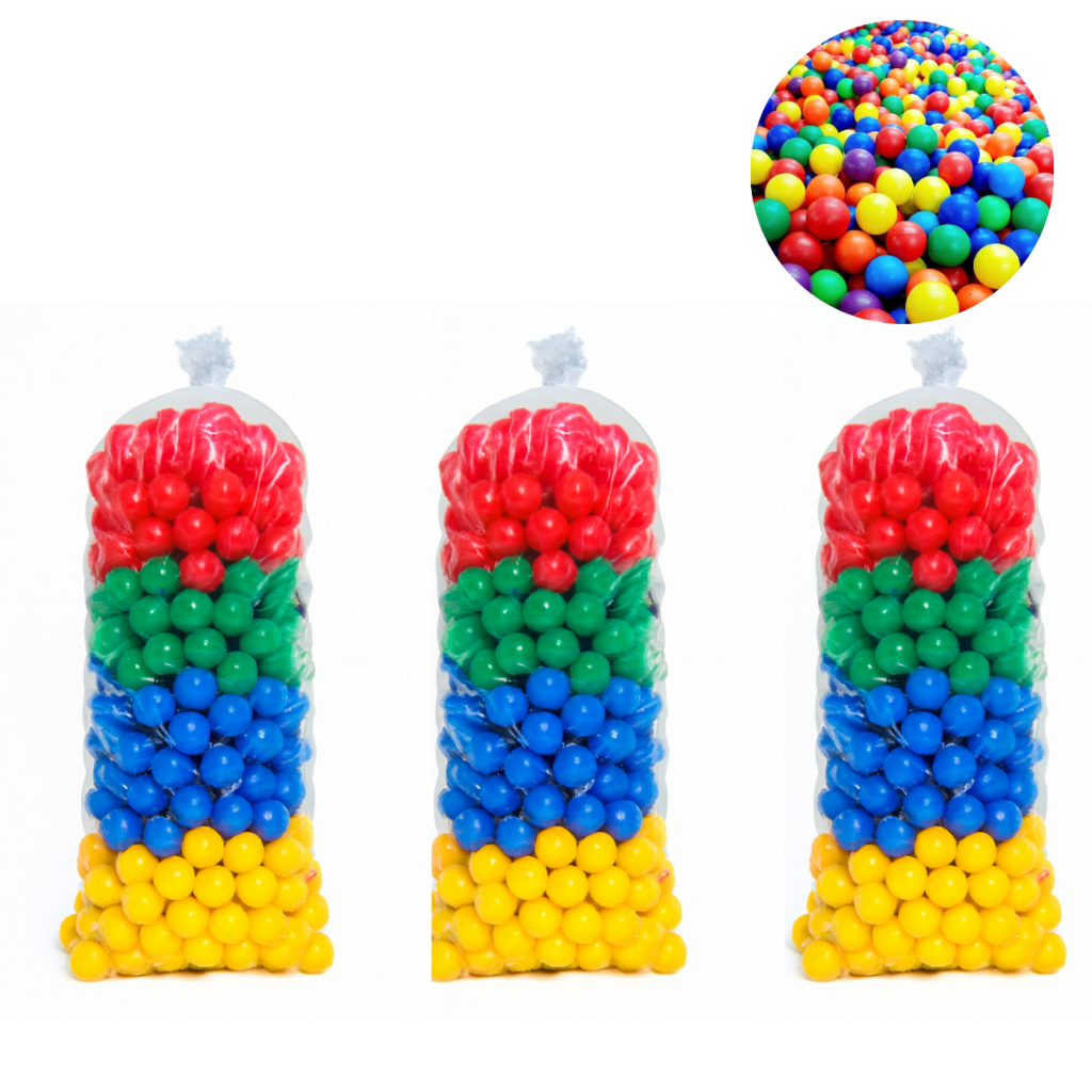 Kit Pacote com 50 Bolinhas Coloridas para Piscina Infantil Resistentes - 50 Unidades - Para Crianças e Pets