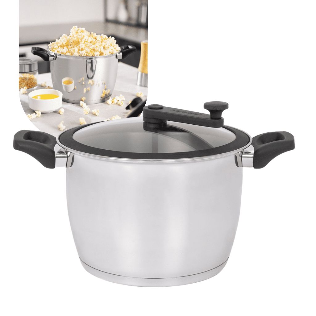Pipoqueira Tramontina Allegra 5,6L Indução Fundo Triplo 22cm em Aço ...