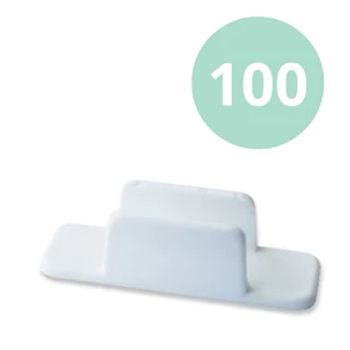 Prendedor de caneta / Suporte de caneta e lápis estilo bic branco para encadernação, scrapbook e cartonagem