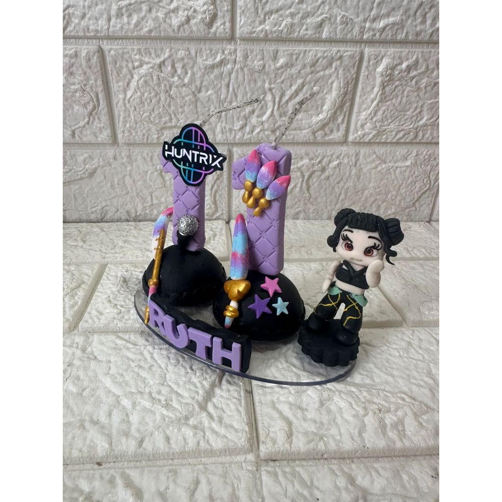 Vela Em Biscuit Guerreiras Do Kpop Huntrix Com Boneca | Shopee Brasil