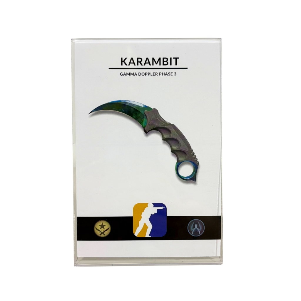 Card Miniatura Counter Strike Karambit Gamma Doppler Phase 3 | Shopee ...