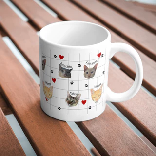 CANECA PERSONALIZADA COM O ROSTO DE SEU GATO OU CACHORRO CANECA MÃE/PAI DE PET