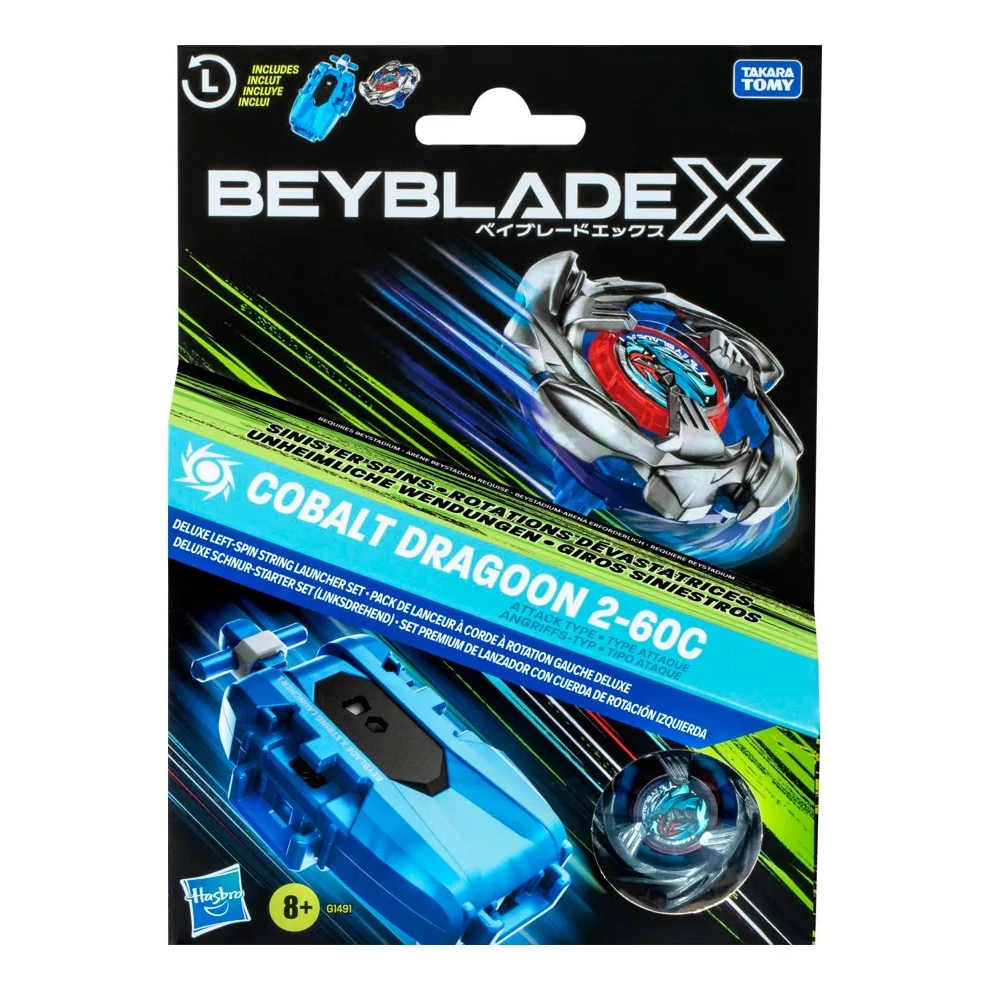Brinquedo Beyblade X Cobalt Dragoon +8 Anos - Hasbro G1491
