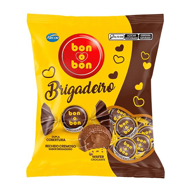 Bombom Bon o Bon Arcor Brigadeiro 750g Com 50 unidades | Shopee Brasil