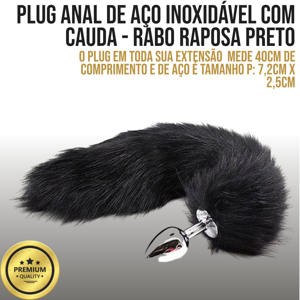 Plug Anal com Rabo de Raposa  Ao Inoxidvel Premium em Promoo na Shopee  Brasil 2026
