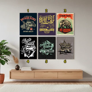 Quadro Decorativo MDF Artes Veículos - Decoração Sala Quarto Escritório