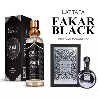 Perfume Árabe ZAID (FAKAR BLACK) MASCULINO 15 ml