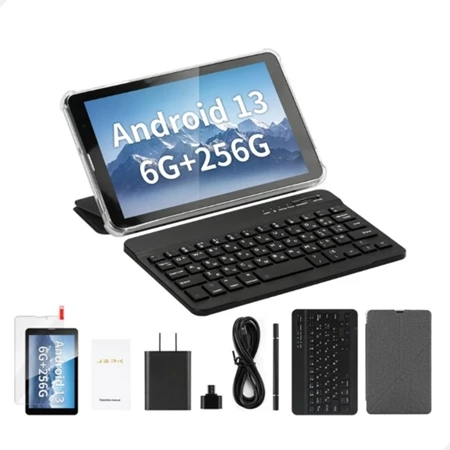 Tablet C/ Teclado + Capa Caneta 6gb 256gb C/ Entrada Chip 5g