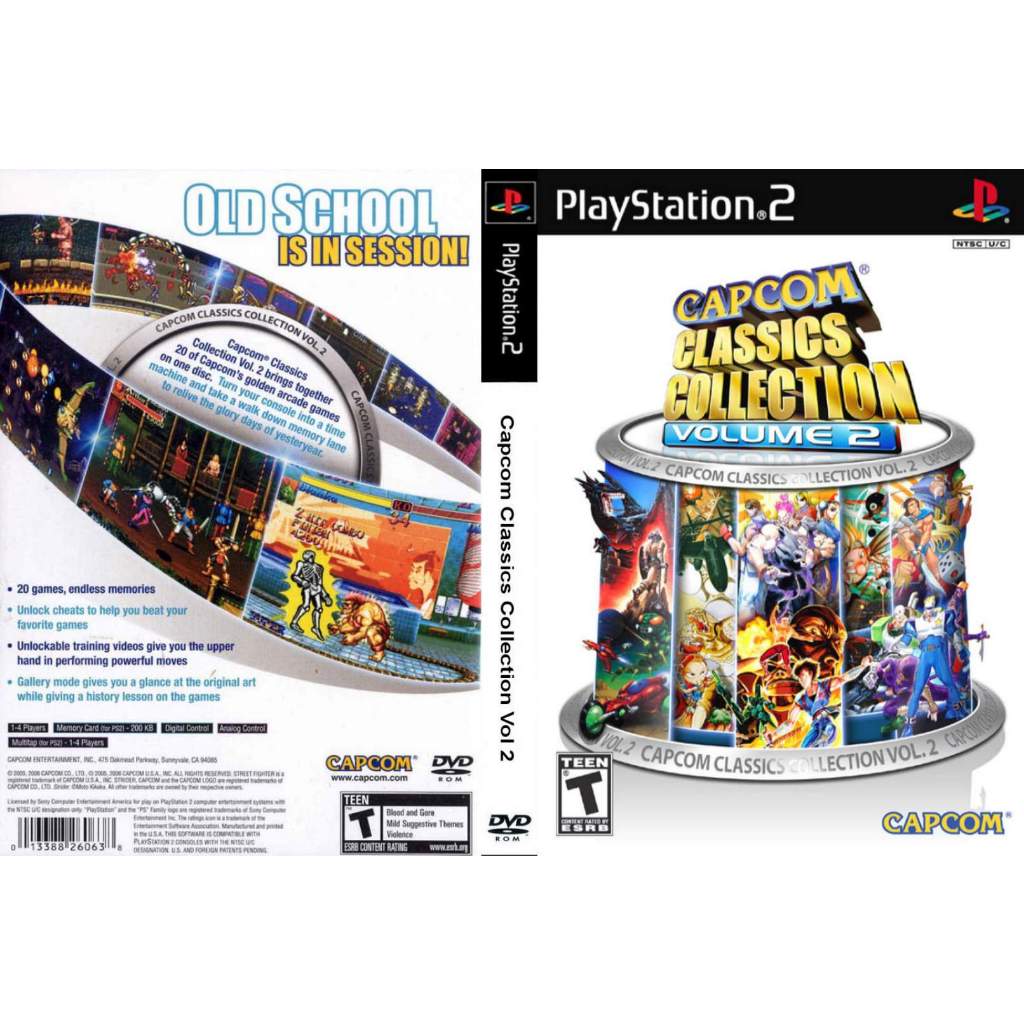 Jogo Capcom Classics Collection - Volume 02 - PS2 - Playstation 2 ...