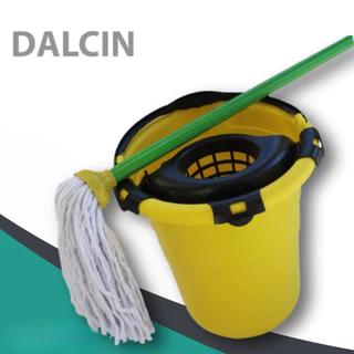 Mop Kit Balde 12 Litros Dalcin Espremedor Esfregão e Cabo em Oferta na Shopee