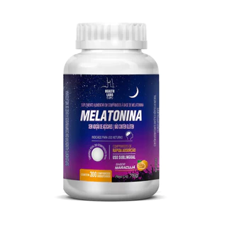 Melatonina Sublingual Sabor Maracujá 300 Comprimidos - Health Labs em Oferta na Shopee