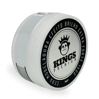 Pomada Cera Modeladora Incolor 150g - Kings | Fixação Forte