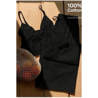 Conjunto Feminino Bata e Calça Pantalona Soltinha