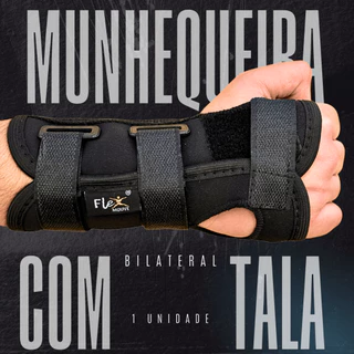 Munhequeira Órtese Com Tala Bilateral Media ou Curta Imobilizadora Punho Tendinite Estabilizadora em Oferta na Shopee